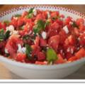 Leichter Sommersalat mit Wassermelone, Feta und Minze — Erfrischung im Sommer!